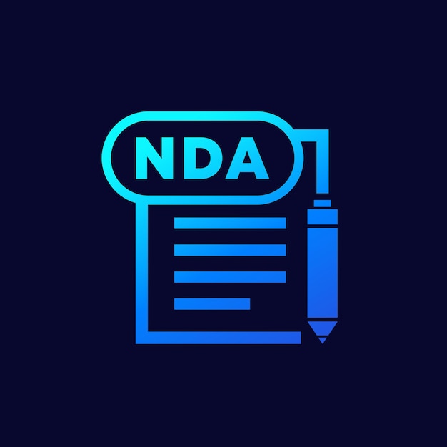 NDA contract business icon vector