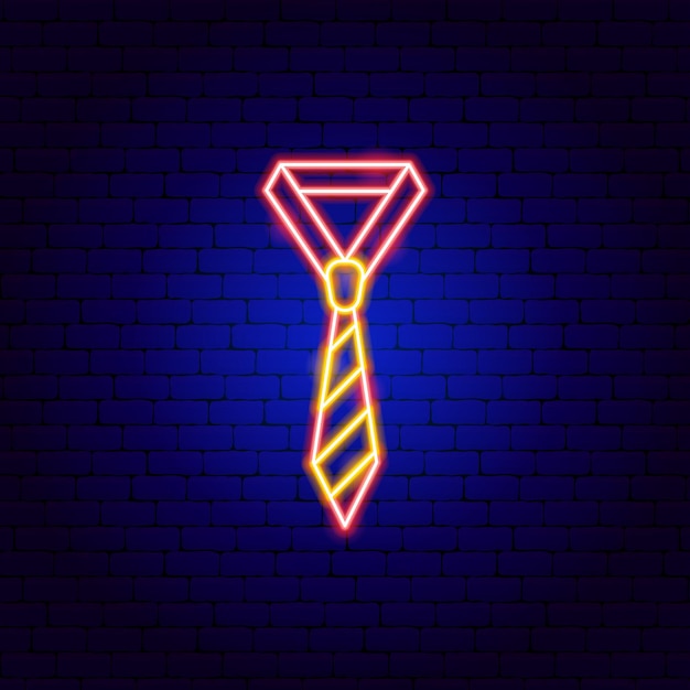 Necktie Neon Sign