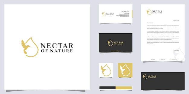 Nectar of nature logo and brand identity design