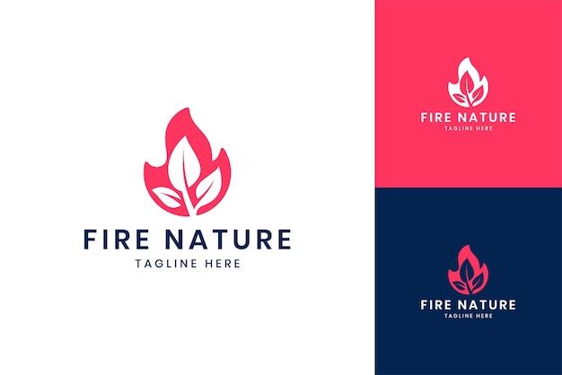 Negative space logo design