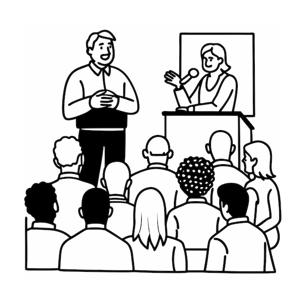 Neighborhood meeting coloring pages