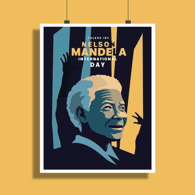 Nelson Mandela International Day Design Vector