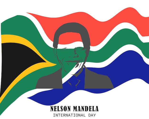 Nelson mandela international day vector illustration design for social media poster and banner