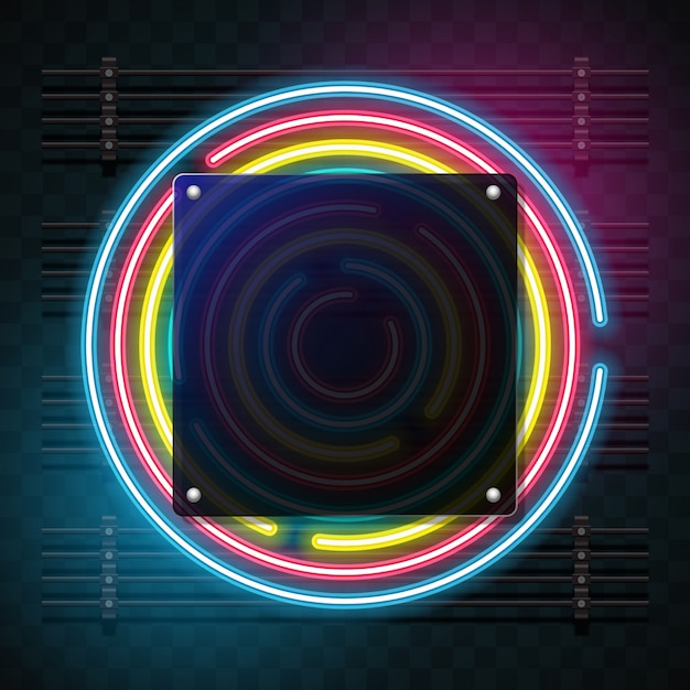 Neon background design