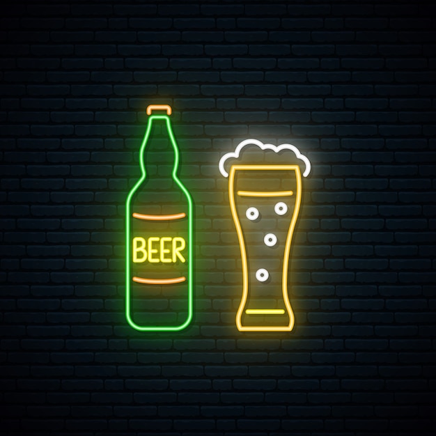 Neon beer sign.