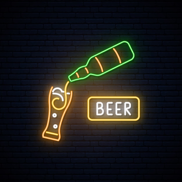 Neon Beer sign.