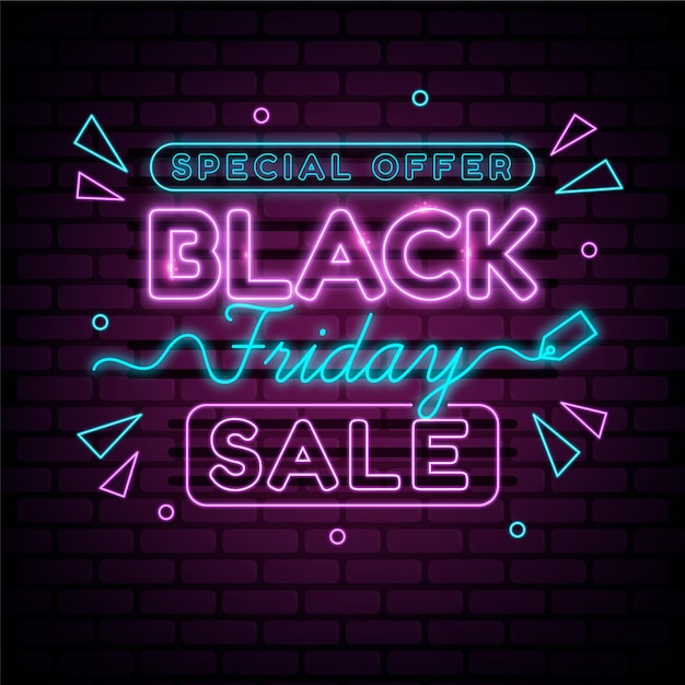 Neon black friday