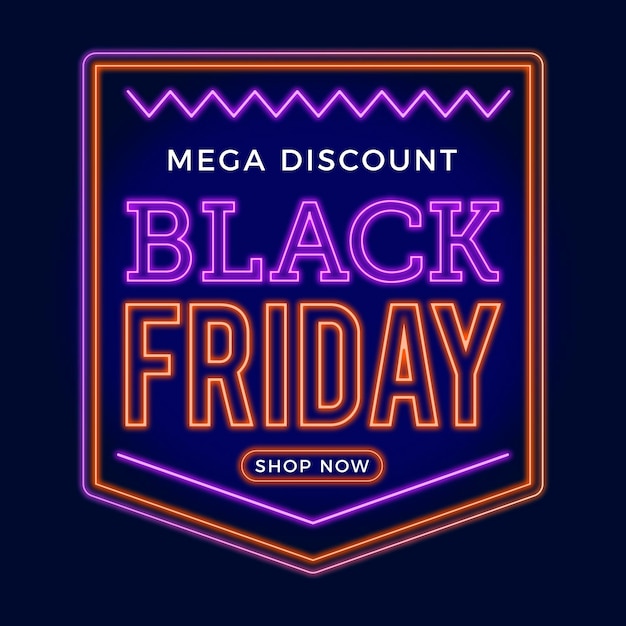 Neon black friday