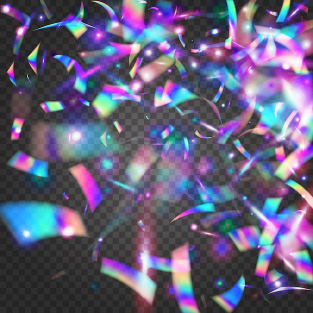 Neon Effect Blur Flyer Kaleidoscope Sparkles Holiday Foil Li