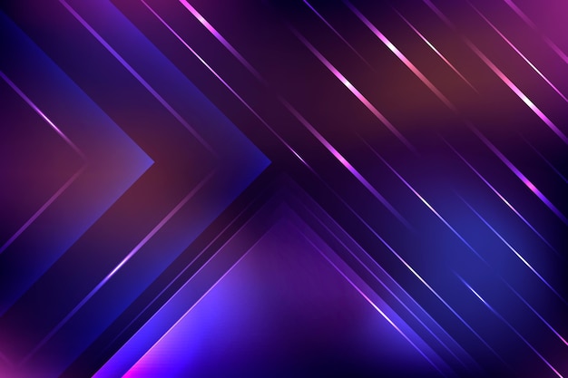 Neon light geometric background