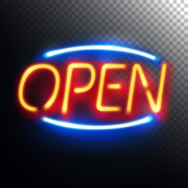 Neon Open sign