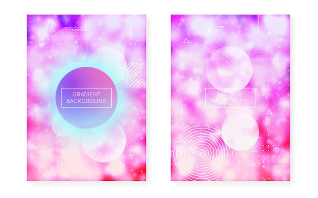 Neon Pattern. Gradient Shape. Retro Pearlescent Magazine. Motion Dots. Purple Soft Texture. Abstract Design. Space Banner. Science Flyer. Violet Neon Pattern