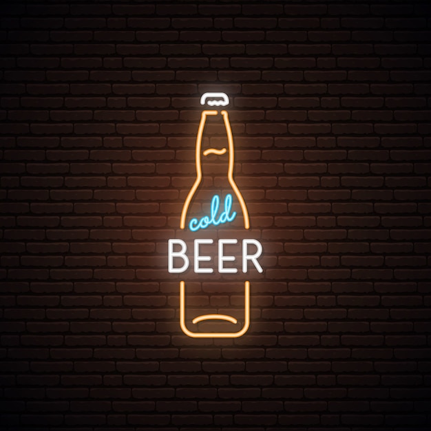 Neon sign of Cold Beer.