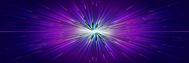 Neon speed line background radial effect