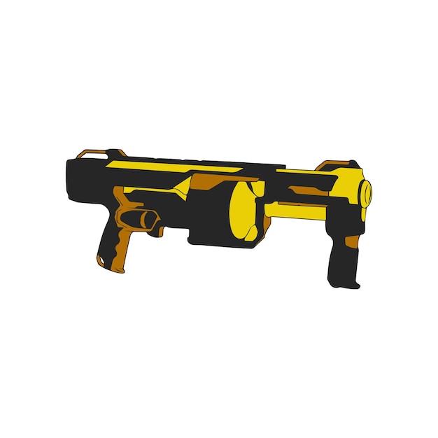 Nerf gun coloring vector