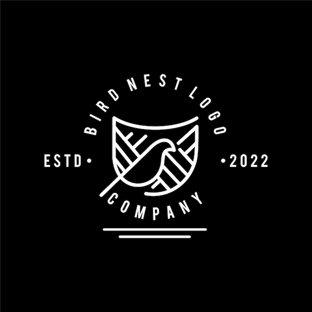 nest hipster vintage logo vector icon illustration