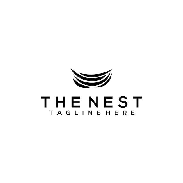 Nest Logo Design Concept Vector