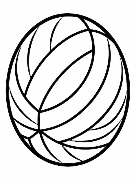 Vector netball colouring book pages for children and adults with vector design