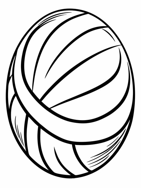 Vector netball colouring book pages for children and adults with vector design