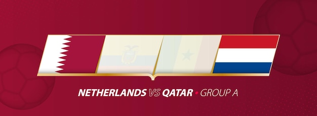 Netherlands Qatar football match illustration in group A