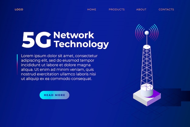 Network technology landing page