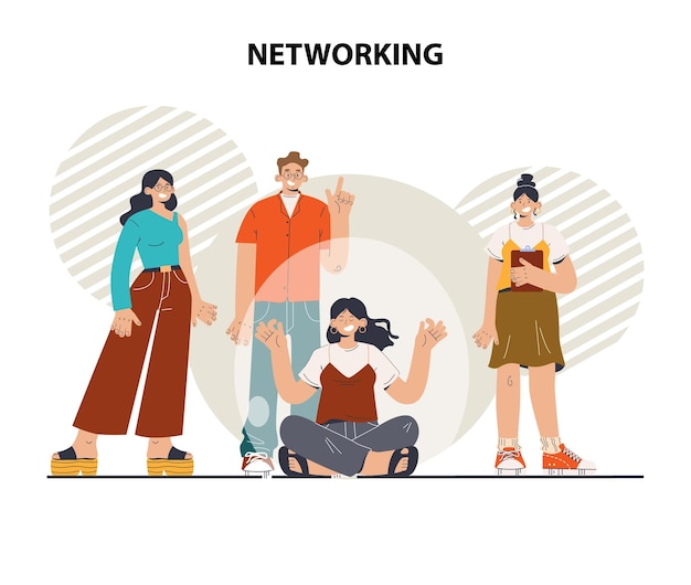 Networking Characters collaboration establishment of partnership or friendship