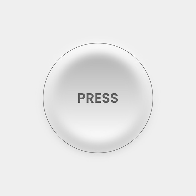 neumorphic design button for web design and user interface