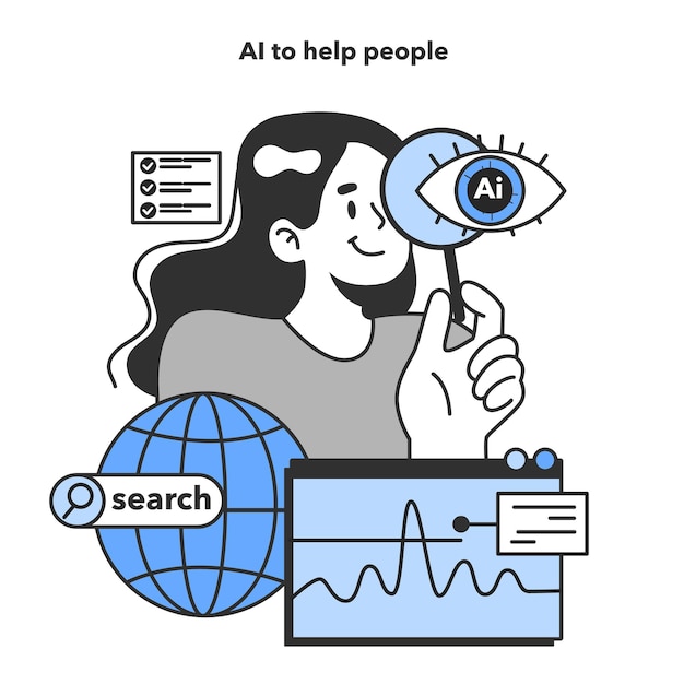 Neural network helping people with the Internet association search