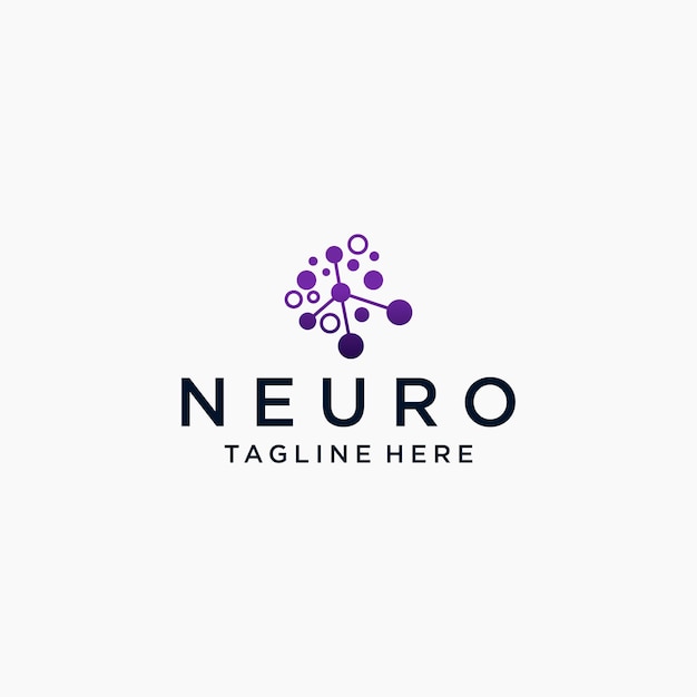 Neuro logo icon design vector template