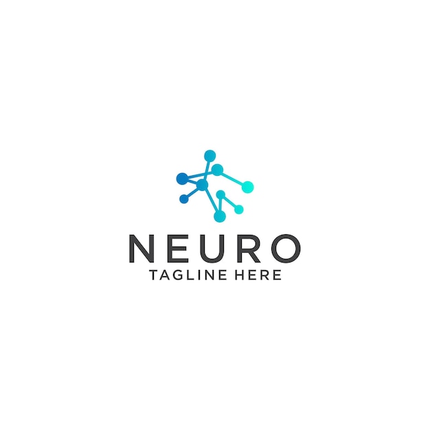 Neuro logo icon design vector template