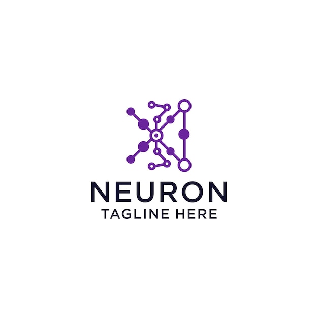 Neuro logo icon design vector