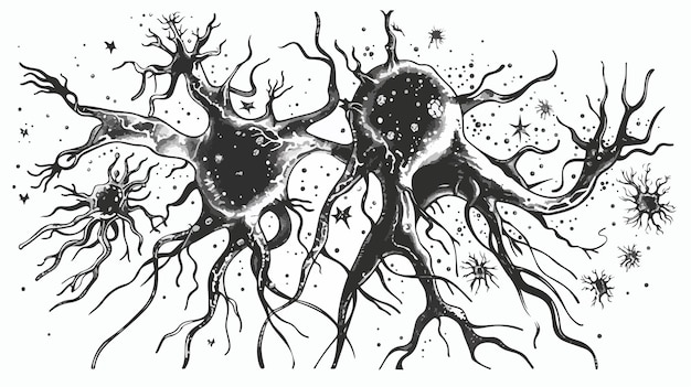 Neurology Science Handdrawn Vector Isolated Concept