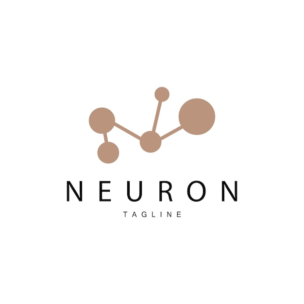 Neuron Logo Cel Dna Network Vector And Particle Technology Simple Illustration Template Design