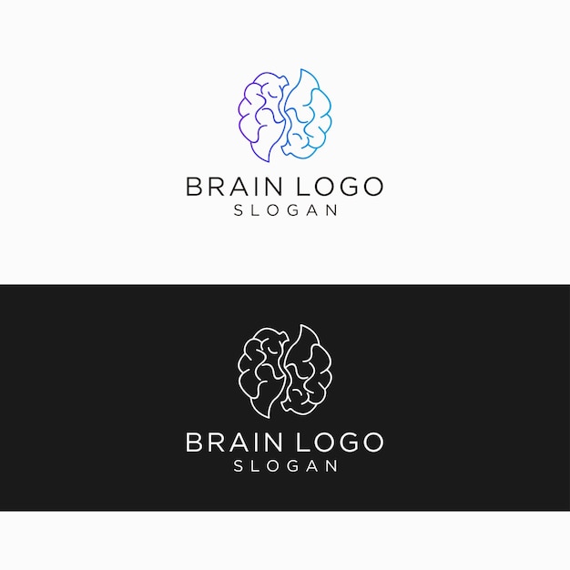 Neuron logo design icon template