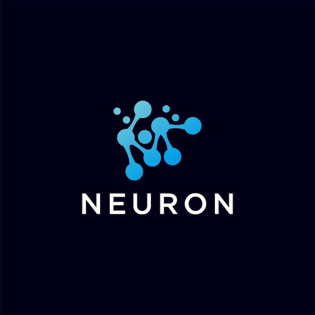 Neuron logo design icon template