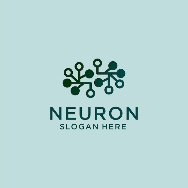 Neuron logo icon vector image