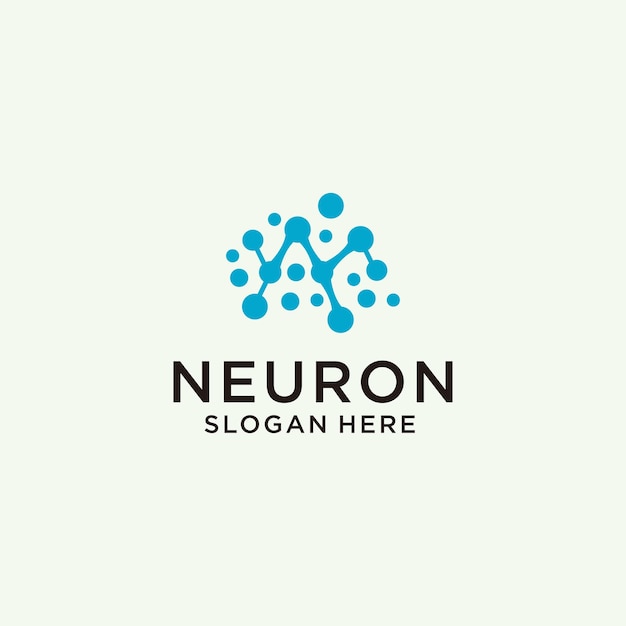 Neuron logo icon vector image