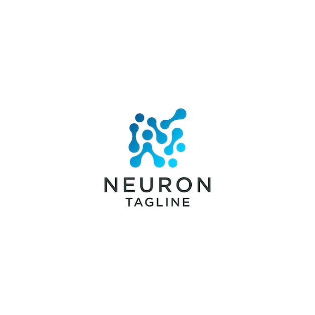 Neuron logo icon vector image