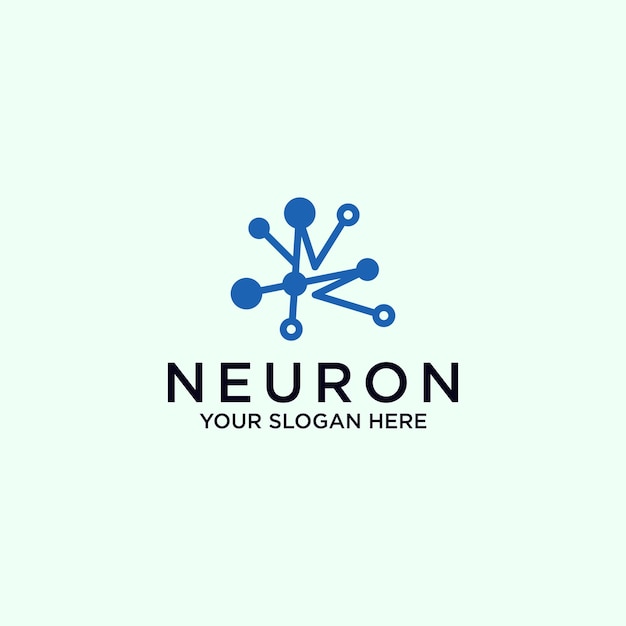 Neuron logo icon vector image