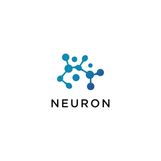 Neuron logo icon vector image