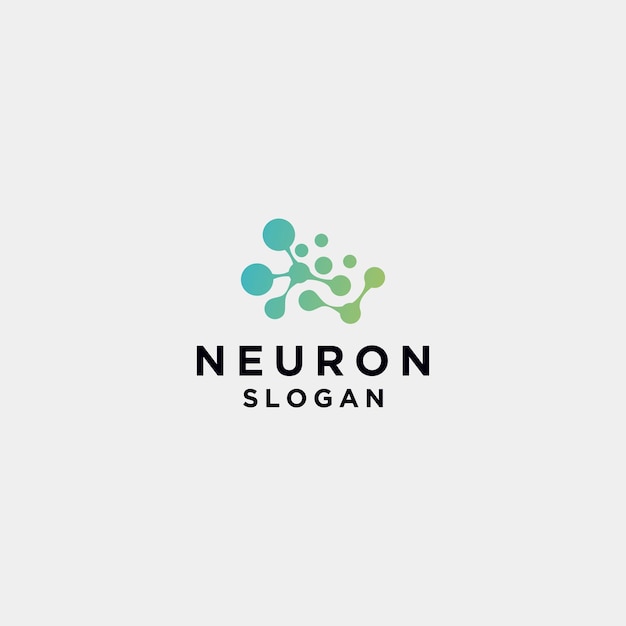 Neuron logo icon vector image