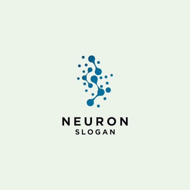 Neuron logo icon vector image