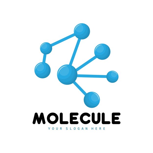 Neuron Logo Molecule Logo Design Vector AND Template Illustration