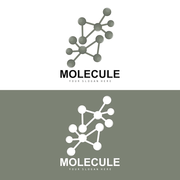 Neuron Logo Molecule Logo Design Vector AND Template Illustration