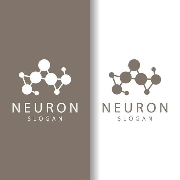 Neuron Logo Neuron Nerve or Seaweed Vector Abstract Molecule Design Template Illustration