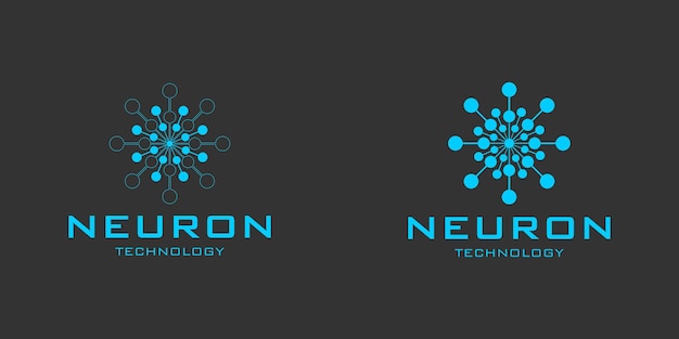 neuron or molecule symbol logo