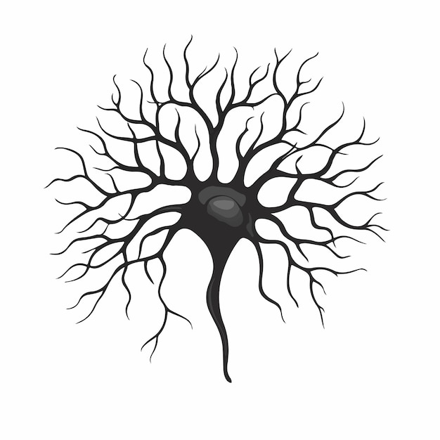 Neuron Nerve Glyph Icon for Medical Designs and Projects