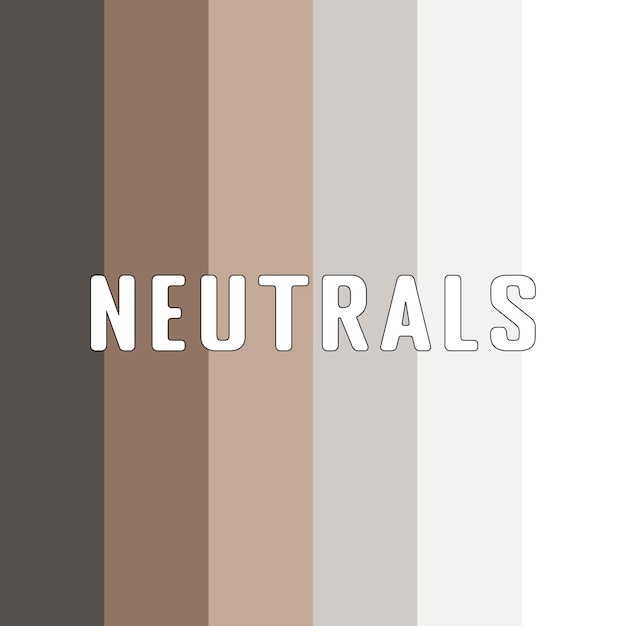 Vector neutral color palette