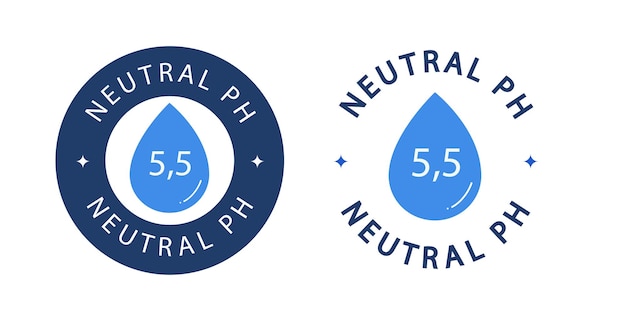 Neutral ph symbol vector with drop range 55