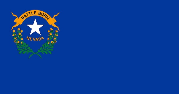 Nevada state flag vector illustration